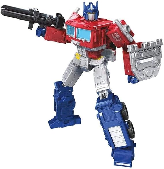 Transformers Toys Generations War for Cybertron: Earthrise Leader WFC-E11 Optimus Prime Action Figure - Kids Ages 8 and Up, 7-inch | Transformers Earthrise War For Cybertron 8 Inch Action Figure Leader Class - Optimus Prime Reissue