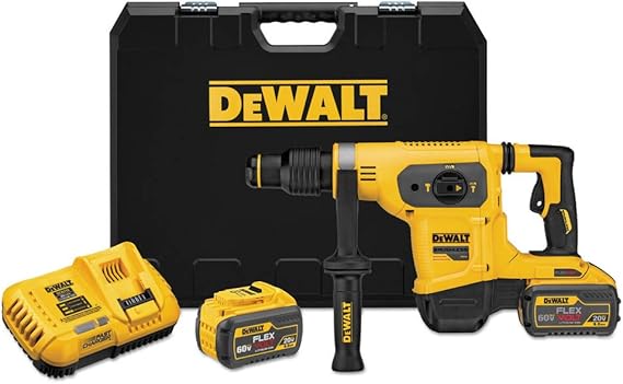DEWALT 60V MAX Cordless Hammer Drill Kit, 1-9/16 in., (2) FLEXVOLT Batteries & Charger Included (DCH481X2)