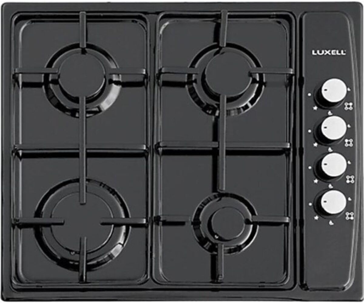 Luxell Lx-420F 4 Gözlü Emniyetli Set Üstü Siyah Ocak-Lpg