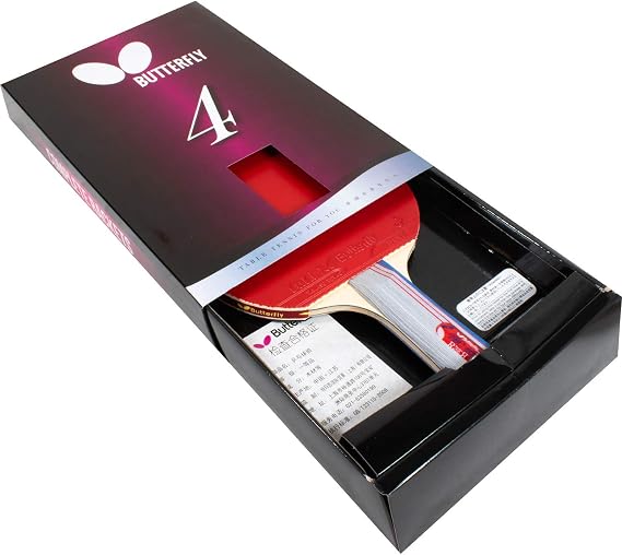 Butterfly 401 Table Tennis Racket Set - 1 Ping Pong Paddle 1 Ping Pong Paddle Case - ITTF Approved Table Tennis Paddle - Ships in Ping Pong Racket Gift Box, Multi, B401FL