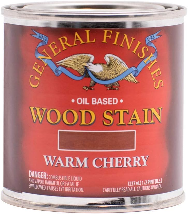 General Finishes Oil Based Penetrating Wood Stain, 1/2 Pint, Flint