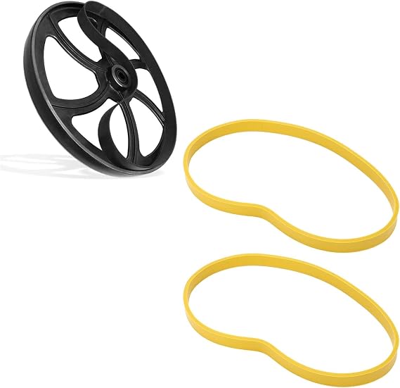 Rubber Band Saw Tires - 2 Pack,Fits 8 Inch Saws, Non Slip, Great for Woodworking Cutting,Compatible with Most Bandsaws,Wheel Tire Replacement, No Adhesive Needed,Yellow