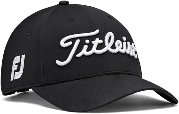 Titleist Tour Performance 2025 Hat (Black/White, Adjustable) Golf Cap
