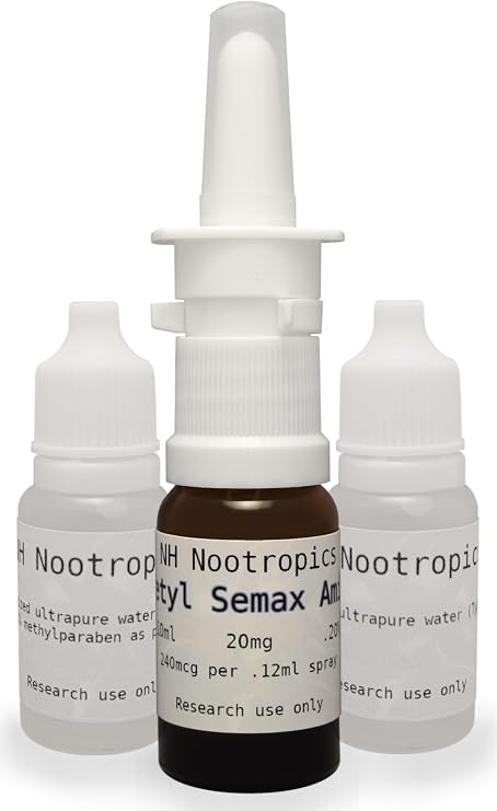 N-acetylsemax Amidate .20% (240mcg/spray) 20mg, 10ml