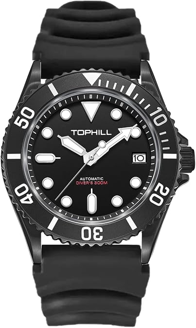 TOPHILL Dive Watches for Men 30Bar Diver Watch NH35 Automatic Mechanical Sapphire Luminous Diving Waterproof Wrist Watch