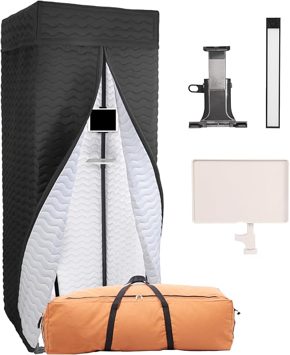 Full Size Recording Booth, Portable Vocal Booth for Home Studio