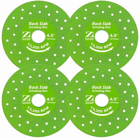 ZORUNNA 4Pcs 4.5" Diamond Blade for Grinder, Tile Cutting Disc, Tile Cutter