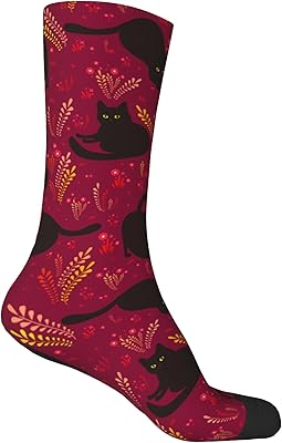 Cherry Blossoms Lake Crew Socks, Christmas Stocking Stuffers, Cool & Funny Socks for Women Men, Gifts Ideal