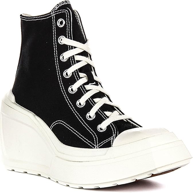 Converse Chuck 70 De Luxe Wedge Hi Kadın Günlük Ayakkabı A06478C Siyah