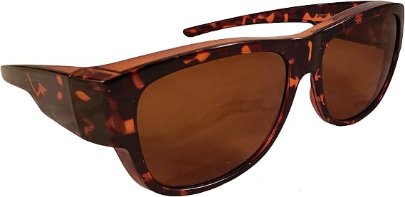 Polarized Fit Over Sunglasses in Stylish Tortoise Colors - Wear Over Prescription Glasses