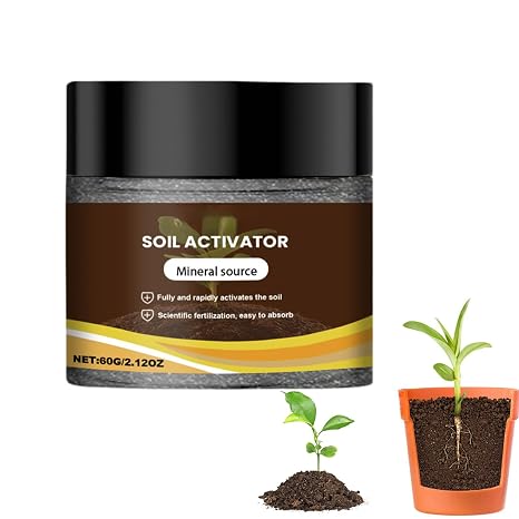 Soil Activator for Plants 60g Natural Nutrition Support | House Plant Fertilizer for Germination Root Growth Vegetable Fruit Potted Flowers