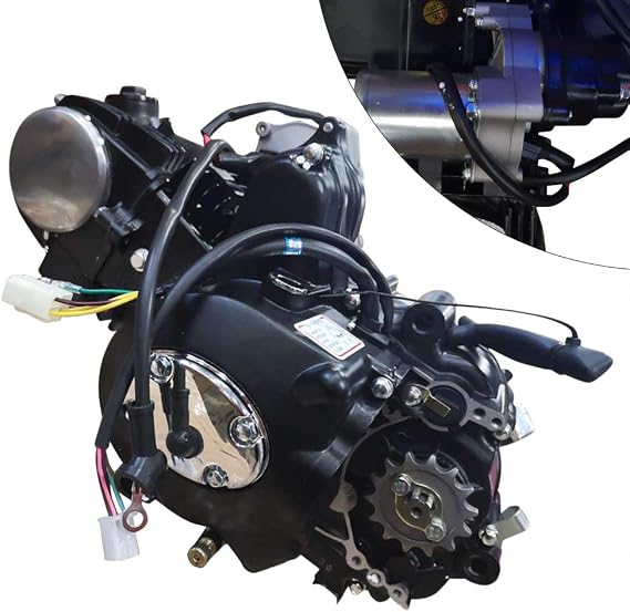 125CC 4-Stroke Gasoline Engine - 3 Forward,1 Reverse,Pit Dirt Bike Motorcycle A7TC Engine Motor Air-cooled CDI Ignition For ATVs, GO Karts