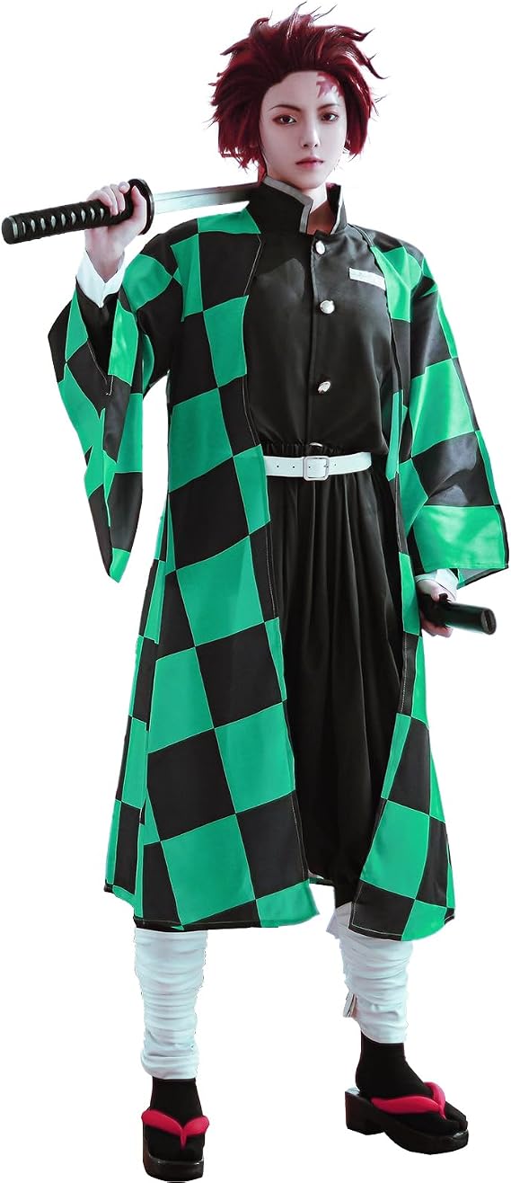 Mitsuri Cosplay Anime Tanjiro Zenitsu Costume Adult Outfit