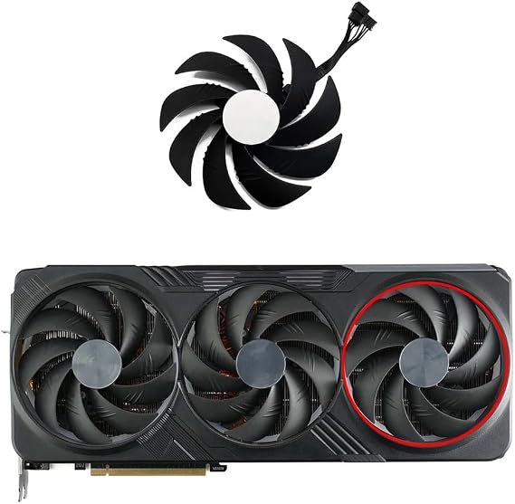 Graphics Card 105MM PLD10020S12H RTX4080 RTX4090 Graphics Card Fan Compatible with RTX 4090 4080 Gaming OC Cooling Fan(C-Fan)