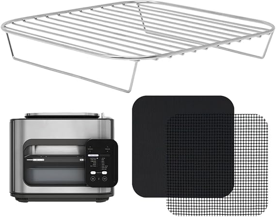 Air Fryer Rack Accessories for Ninja Combi All-in-One Multicooker 14-in-1 SFP701 Airfryer Oven and Slow Cooker with Reusable Airfryer Liners by INFRAOVENS (For Ninja Combi 14 in 1)