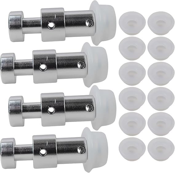 New Float Valve Seal for Instant Pot Replacement Parts (4x F-loat valves, 12x Caps) Fits for Duo 3, 5, 6 Qt/Duo Plus 3, 6 Qt/Ultra 3, 6, 8 Qt/Lux 3 Qt