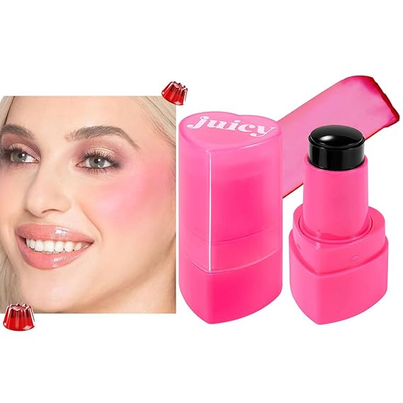 Multi-Use Water Jelly Tint Stick Sheer Lip & Cheek Stain Finish, 3-In-1 Cheek Blush & Eyeshadow & Lip Tinted Long-Lasting Moisture - 1,000+ Swipes Per Stick (# 09, 0.32oz)