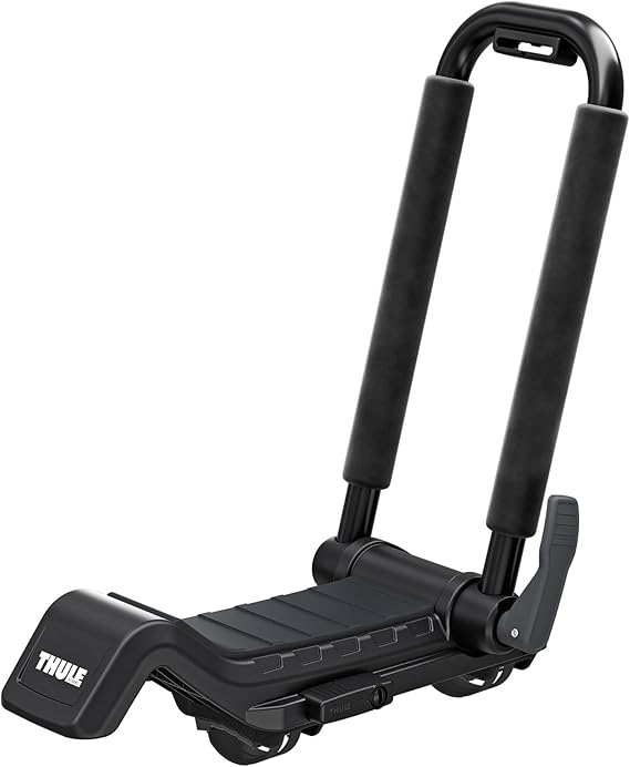 Thule Hull-a-Port XTR, Carry Up To 2 Kayaks, Folds Flat, Locks To Roof Rack