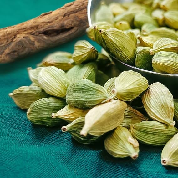 Trothic Spices Kerala Green Cardamom Chhoti Elaichi/Elettaria Cardamomum 7mm+ Size / 100Gm