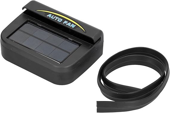 Air Vent Radiator Window Windshield Auto Air Vent,Solar Powered Car Exhaust Fan Solar Ventilator Car Radiator Fan, Radiator Ventilator System, 0.5W, ABS(5.9 x 4.3 x 2.4 Inch, Black)(Big Board), c