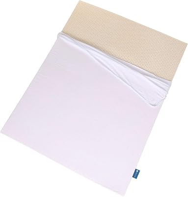 100% Natural Latex Mattress Topper - Medium Firmness - 2 Inch - Full Size - Cotton Cover Included