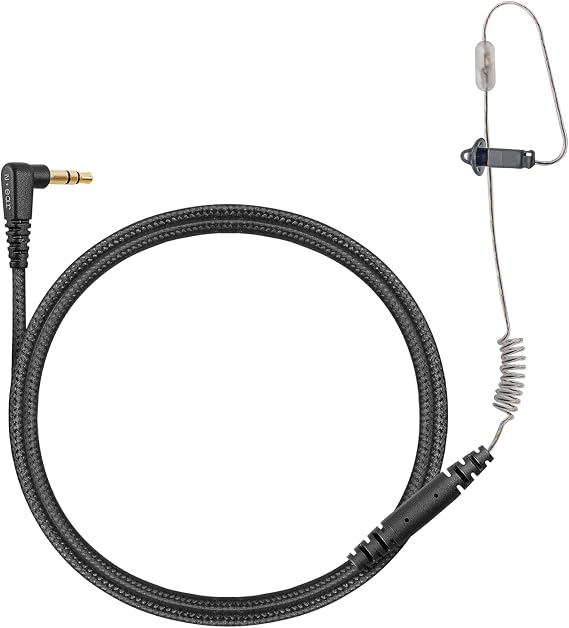N-ear 360 Original Braided Fiber Cloth Single Ear Earpiece (Left - 3.5mm Connector, 22")