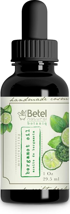 Pure Bergamot Oil (Aceite de Bergamota) 1 Oz by Betel Natural - For Healthier Hair and Beard