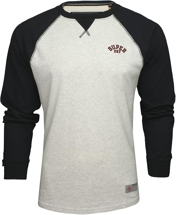 Superdry Mens 'Vintage Athletic Baseball Top' Long Sleeve T-Shirt