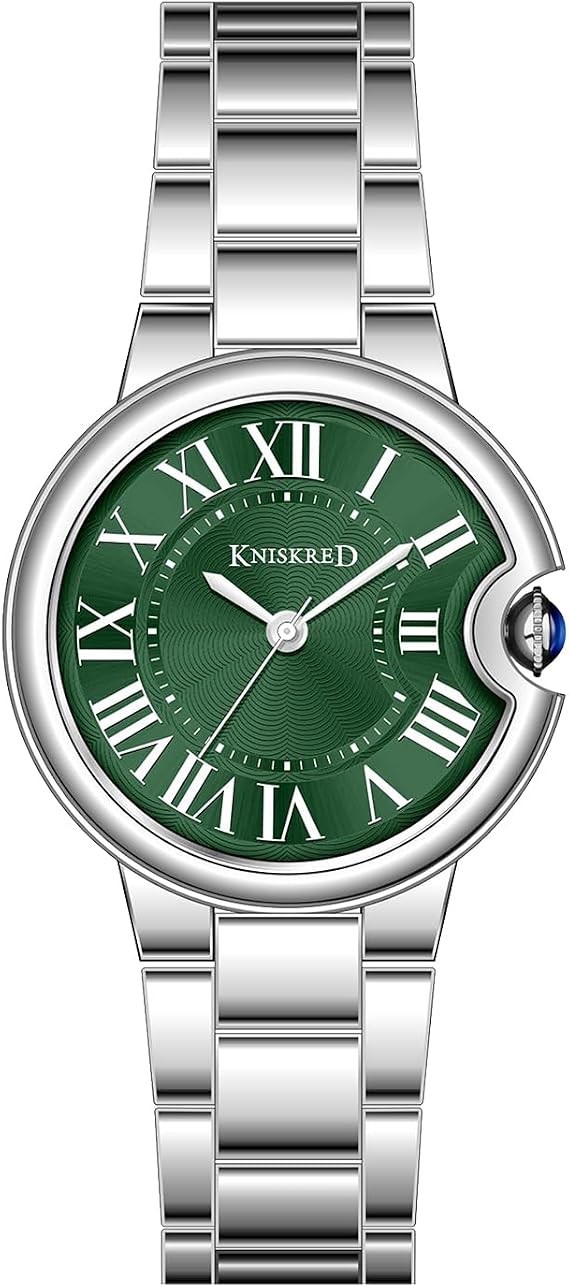 Classic Watch for Women with Vintage Roman Numerals and Solid Stainless Steel Band Ladies Casual Watch