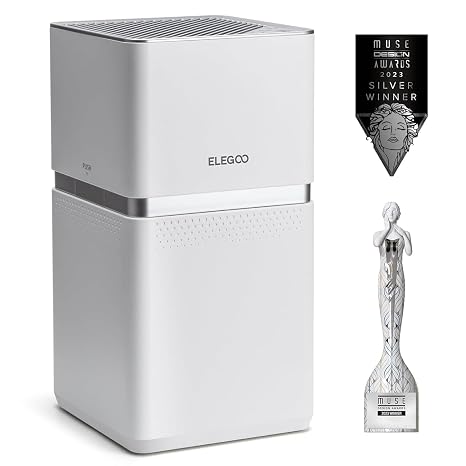 ELEGOO MARSMATE Air Purifier, Remove Up to 95% TVOC, Compatible with Saturn 8k, Saturn 2, Saturn 3, Saturn 3 Ultra, Mars 4 DLP, Mars 4 MAX, Jupiter, Jupiter SE, Saturn 4, Saturn 4 Ultra 3D Printers