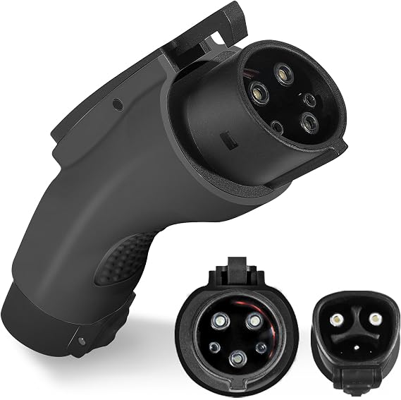 EV Charger Adapter for Tesla to J1772, Up to 60A 250V, IP65, with Press-Safety-Lock,NACS to J1772 Adapter,Compatible with Tesla Wall Connector/Tesla Destination/Mobile Charger (J1772 EVs Only) (Black)