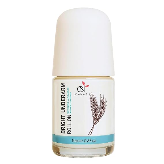 Underarm Skin Renewal Roll On Best Natural Deodorant, Alpha Arbutin + Rice Ferment Effective, Sensitive Skin Suitable for Women and Men, Aluminum Free (best organic deodorize), Travel Size by CANAE