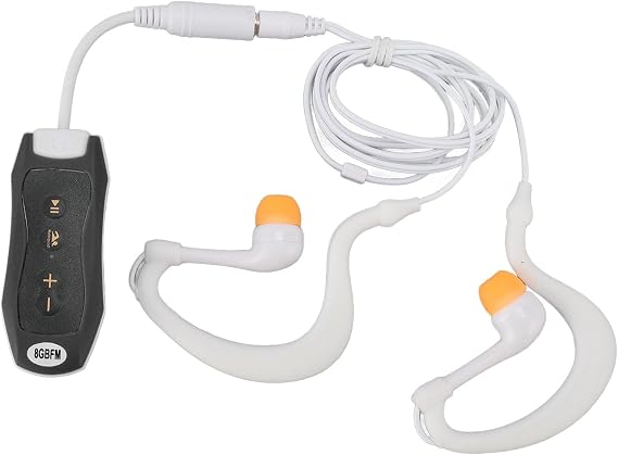 Bewinner 8GB MP3 Player, IPX8 Waterproof MP3 Music Players with Headphones for Swimming Diving Sports,USB 2.0, 120mAh Rechargeable,MP3, WMA, (8GB), Black, Bewinner7pbics829a-14