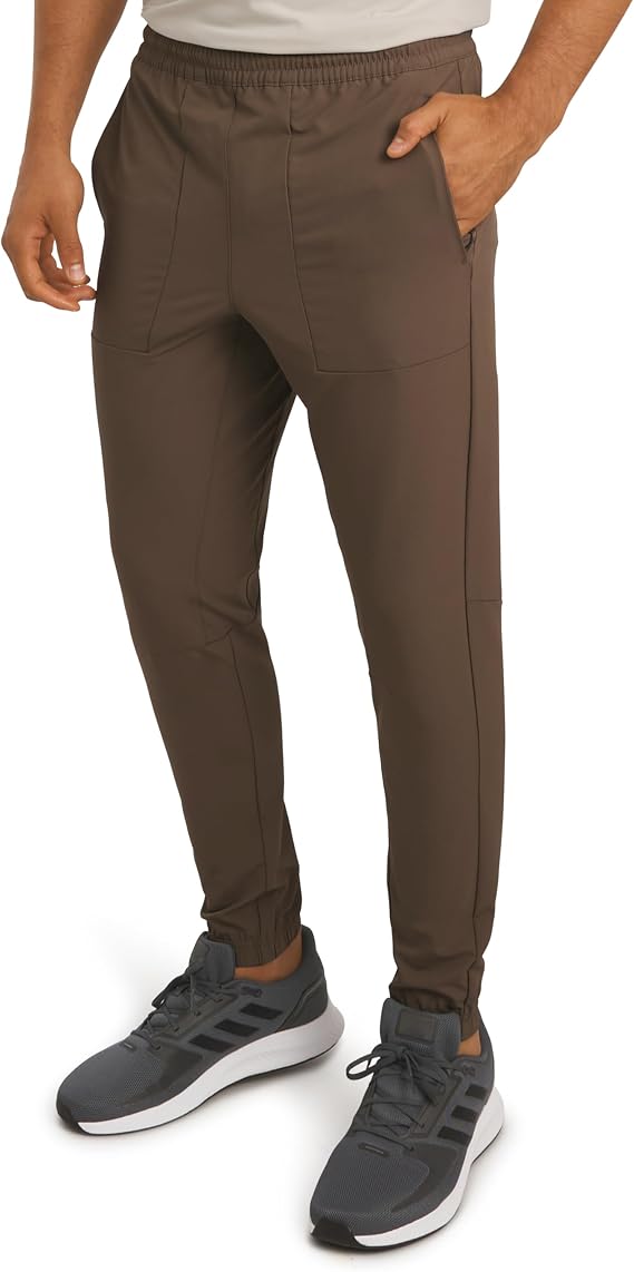 Motion Men's Regular Fit Active Performance Midweight Woven Jogger Pants (S-XL)