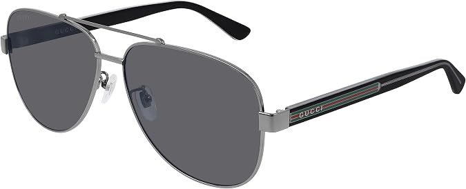 Sunglasses Gucci GG 0528 S- 007 RUTHENIUM/GREY CRYSTAL