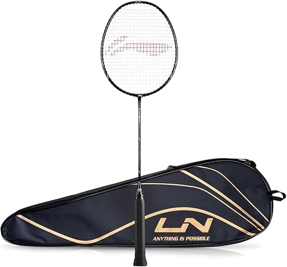 Li-Ning G-TEK GX Badminton Racquets Strung, Graphite Frame with Cover | Lightweight, Durable, Ideal for Intermediate Players