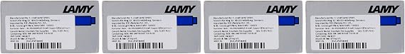 Lamy Fountain Pen Ink Cartridges, Blue Ink, Pack of 20 (LT10BLB)