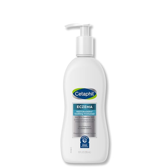Cetaphil RESTORADERM Eczema Moisturizer, Soothing, Colloidal Oatmeal, 10oz