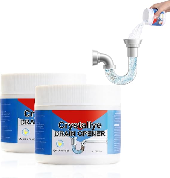 Powerful Sink Drain Cleaner, Cleaning Solution for Pipes Kitchen & Bathroom