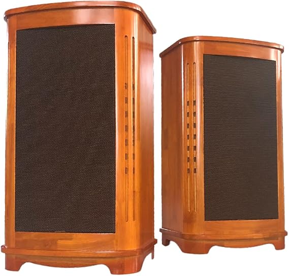 Generic Craftsmen Customized One Pair 15 Inch Full-Range Birch Plywood Empty Speaker Cabinet Box Copy Tannoy Canterbury GR Louderspeaker HiFi DIY (Amber)