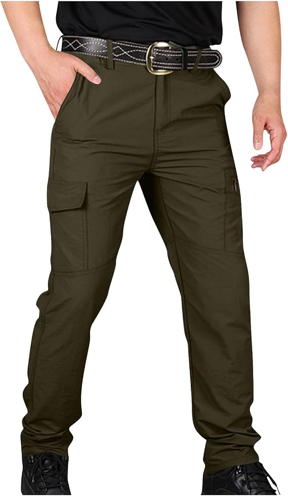 Tactical Pants for Men Water Resistant Ripstop Cargo Pants Lightweight Quick Dry Outdoor Hiking Pant Work Trousers