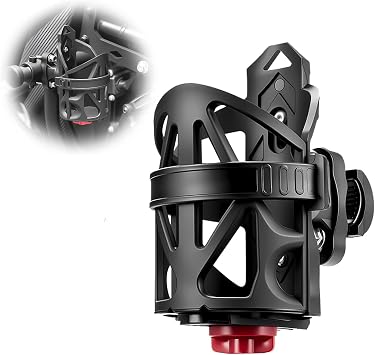 Motorcycle Cup Holder for Suzuki Address V125 Fuel Injection, 360 Adjustable Drink Holder, Motorcycle Water Bottle Holder for Handlebar & Frame, Fit Bike Motorcycle Scooter