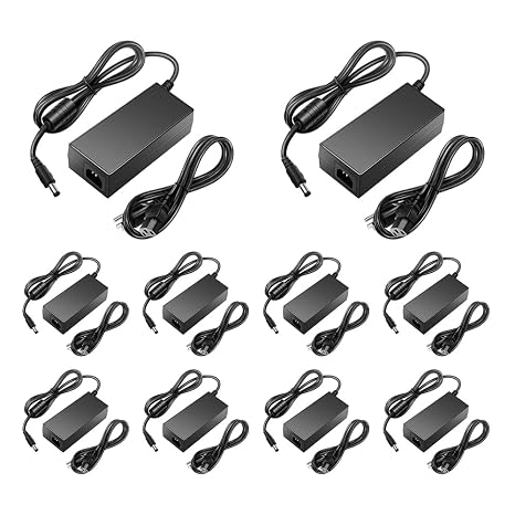 12V DC Power Supply 10A AC Adapter 100-240V 50/60hz to 12Volt 10 Amp 10Pack