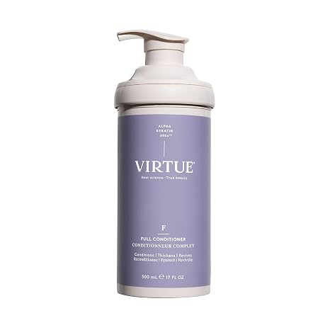 Virtue Full Conditioner, Volumizing, for Fine Hair, Sulfate-free, 17 Fl Oz | Thickens thin limp hair, lightweight body, lifts roots, color safe, bond-repair with Alpha Keratin 60KU