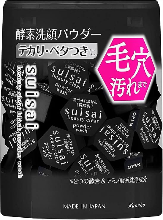 Suisai Kanebo Beauty Clear Black Face Wash Powder 0.4g - 32pieces