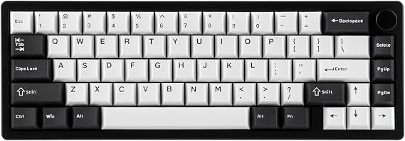 EPOMAKER Galaxy65 Wireless QMK/VIA Mechanical Keyboard, Ball-Catch Anodized Aluminum Custom Keyboard, Pre-Lubed Hot-Swappable Switch, RGB Backlit,