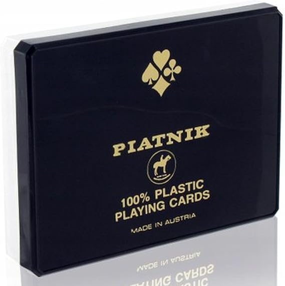Piatnik 100% Plastic Bridge Double Deck Playing Cards