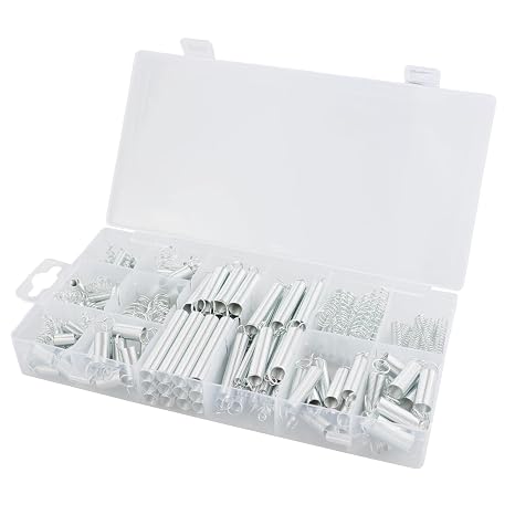 200Pcs Springs Assorted Set, 20 Kinds Tension Springs, with Small Compression and Extension Springs Set Box of Assorted Compression Springs Assortment Kit