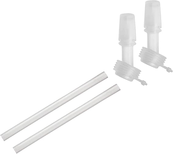 CamelBak Eddy+ Kids Replacement Bite Valves and Straws, SpillResistant EasyClean Refresh Kit, 2Pack, Clear