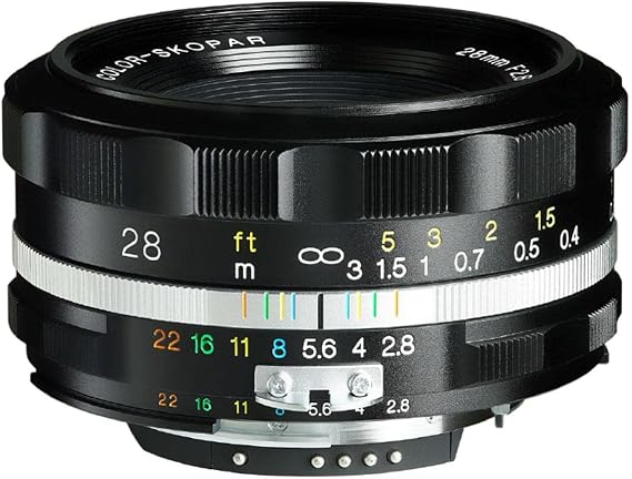Voigtlander Color Skopar 28mm f/2.8 Aspherical SLII-S Lens, Black Rim